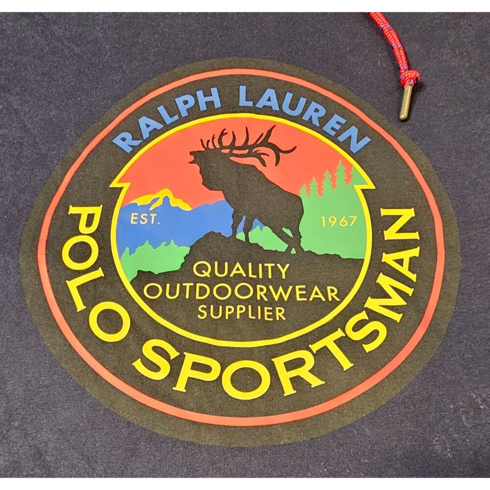 Polo Country Ralph Lauren Men’s 2X Hooded Pullover Long Sleeve Sportsman Top - Picture 6 of 14